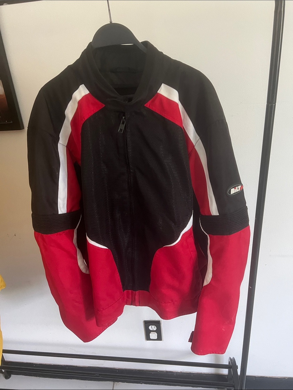 BILT Racer Mesh Motorcycle Riding Jacket Mens - Picture 2 of 5